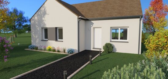 Plan de maison Surface terrain 83 m2 - 5 pièces - 3  chambres -  sans garage 